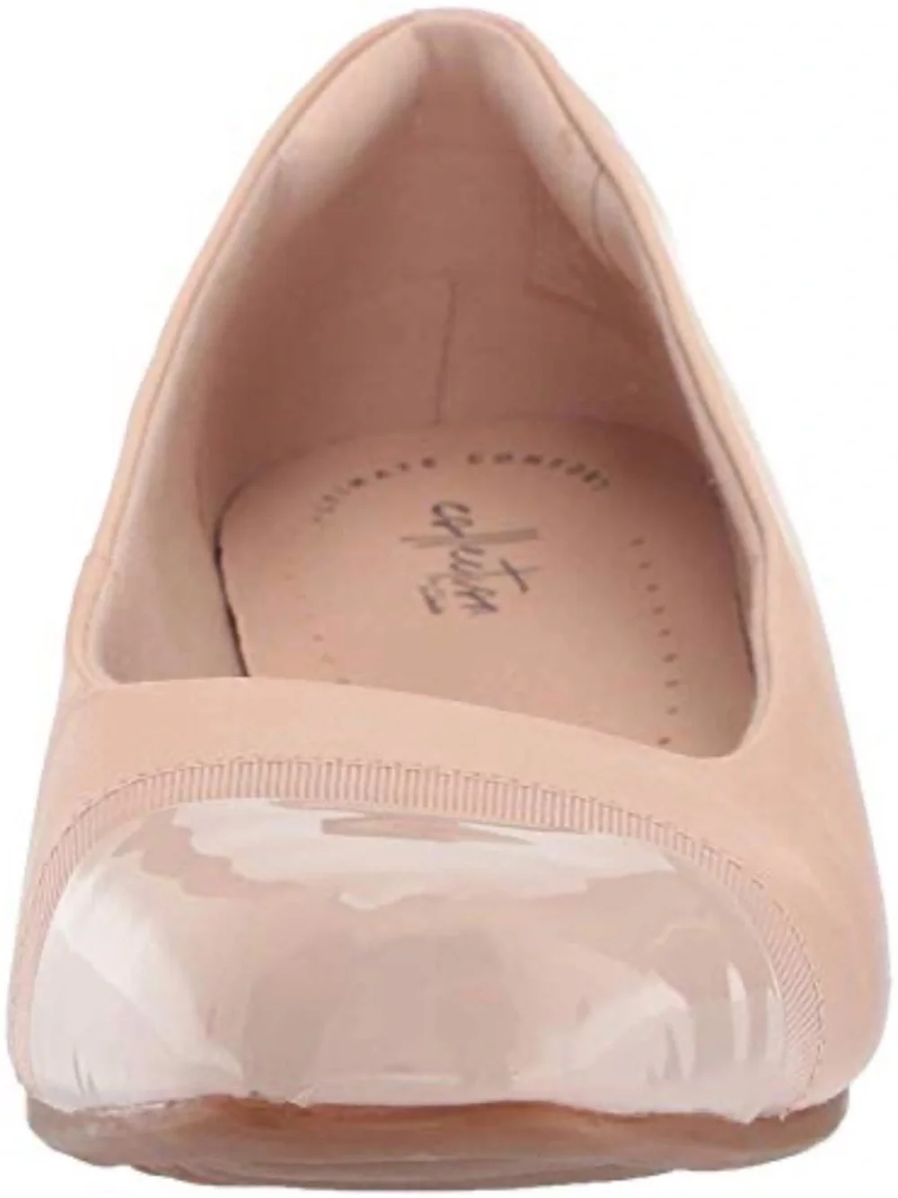 Clarks Juliet Monte Beige Leather Women's Low Heel Pump